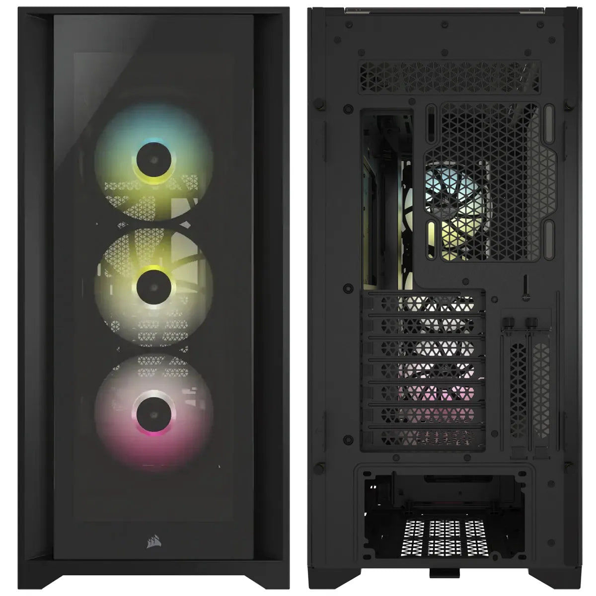 Case CORSAIR ATX 5000X RGB Tempered Glas Mid-Tower Case N-PS Negro