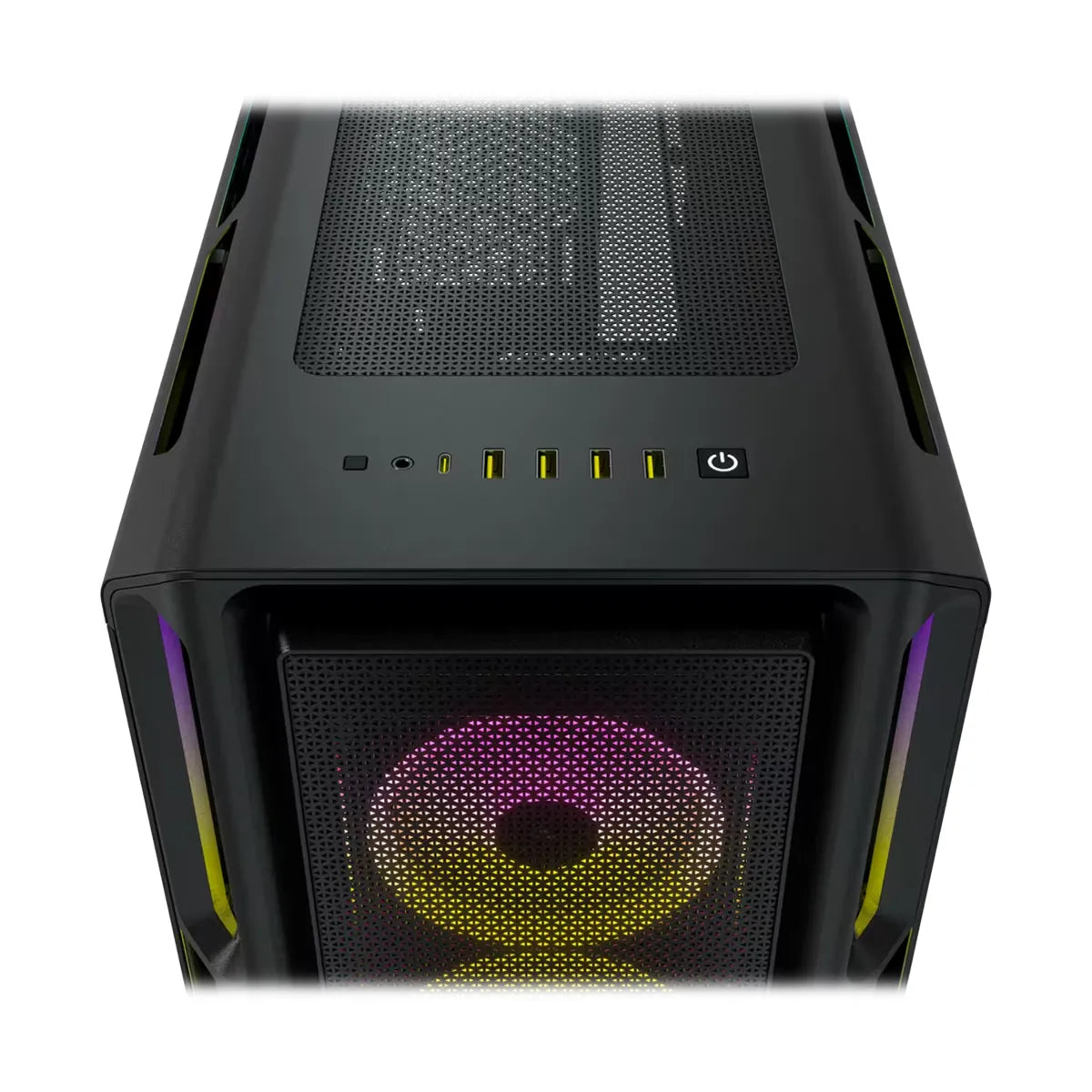 Case CORSAIR ATX iCUE 5000T RGB Tempered Glas Mid-Tower Case N-PS 3VEN Negro