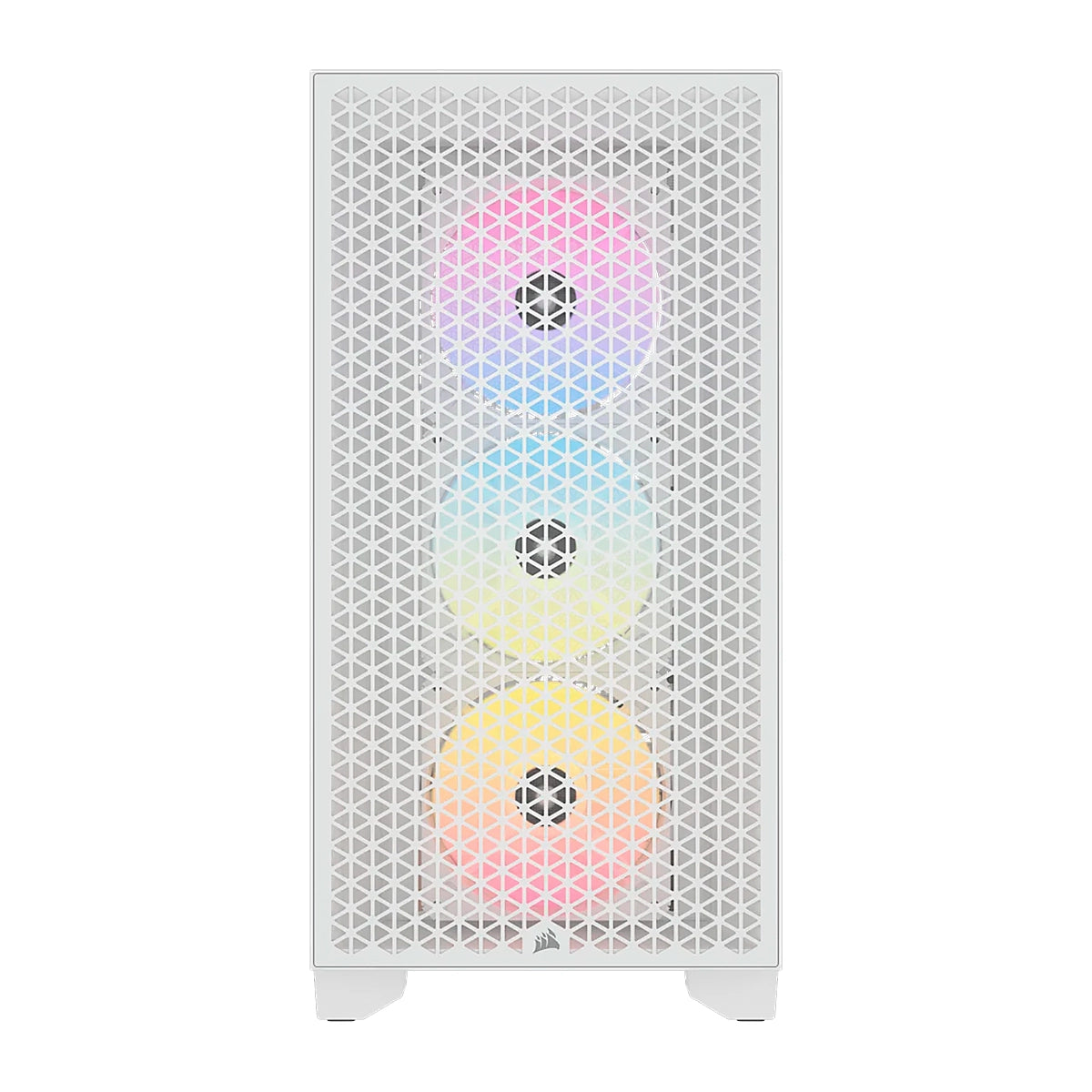 CASE CORSAIR ATX 3000D RGB AIRFLOW TEMPERED GLAS MID-TOWER CASE N-PS 3VEN BLANCO