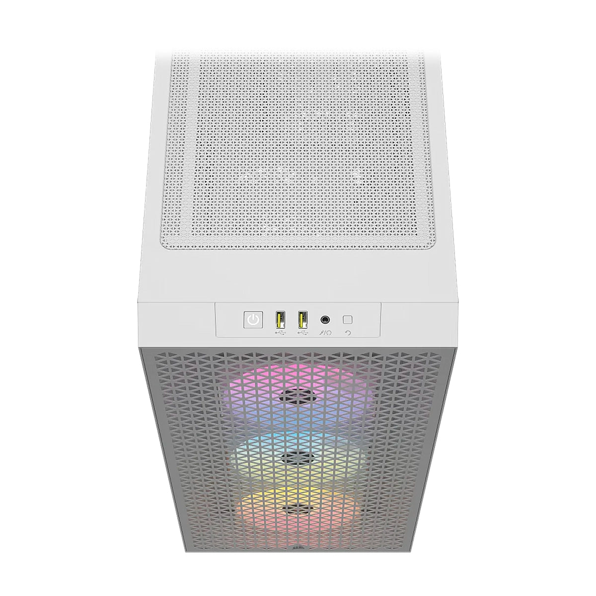 CASE CORSAIR ATX 3000D RGB AIRFLOW TEMPERED GLAS MID-TOWER CASE N-PS 3VEN BLANCO