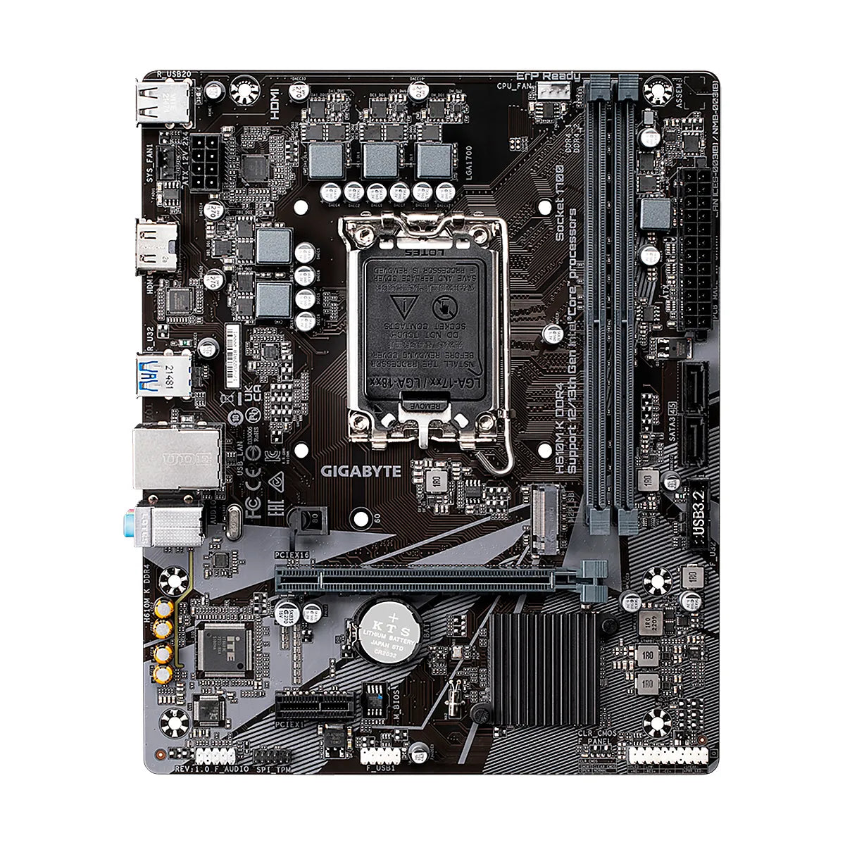MBO GIGABYTE H610M K 13VA-12VA LGA1700 2XDDR4-3200 HDMI M.2 USB3.2 PCIE4.0 MATX