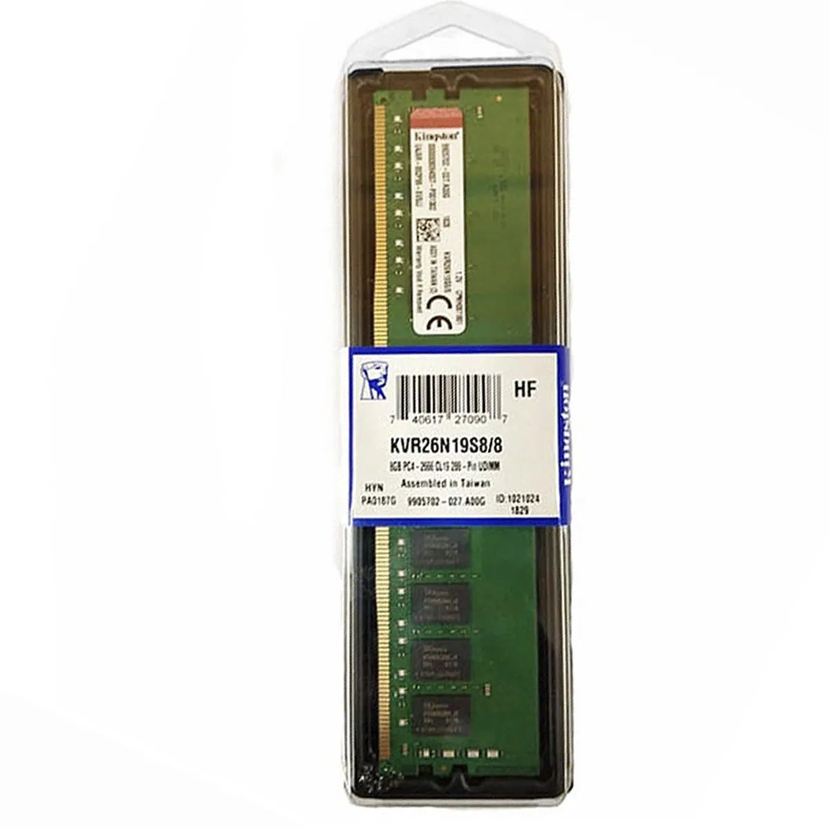 DIMM KINGSTON 8GB 1RX8 1GX64BIT PC4-2666 CL 19 288-PIN