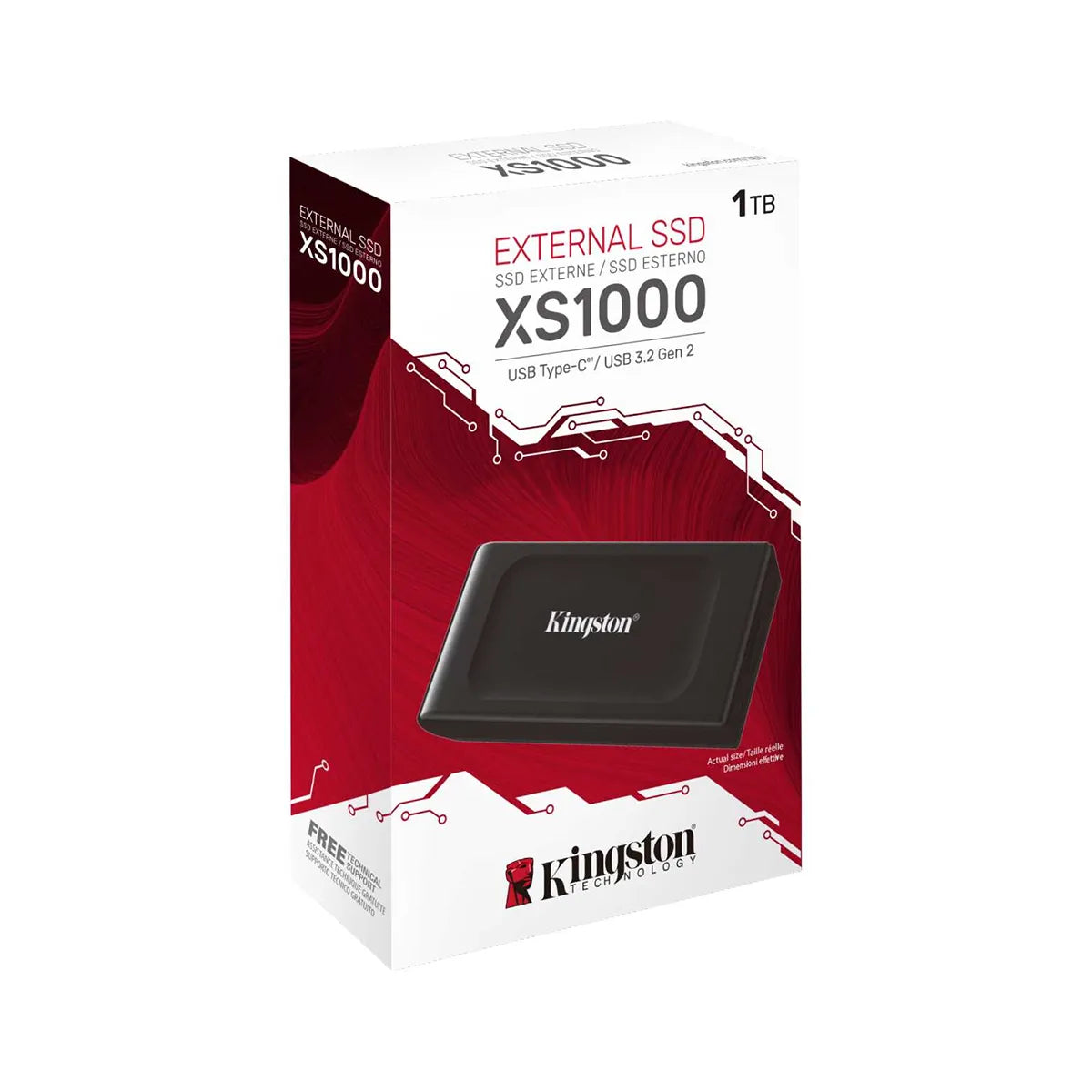 SSD KINGSTON SXS1000 PCIE 1050-MB-S USB 3.2 EXTERNAL