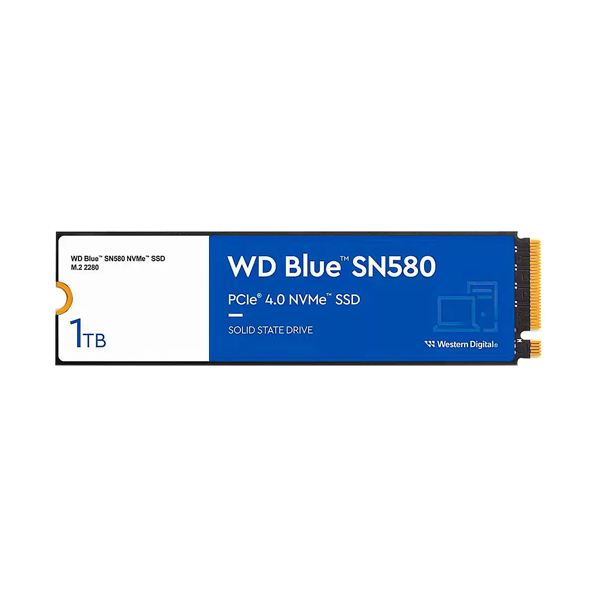 SSD WD SN580 NVMe Gen4X4 PCIe Gen. 4.0 M.2 2280 hasta 4000MB-s Blue