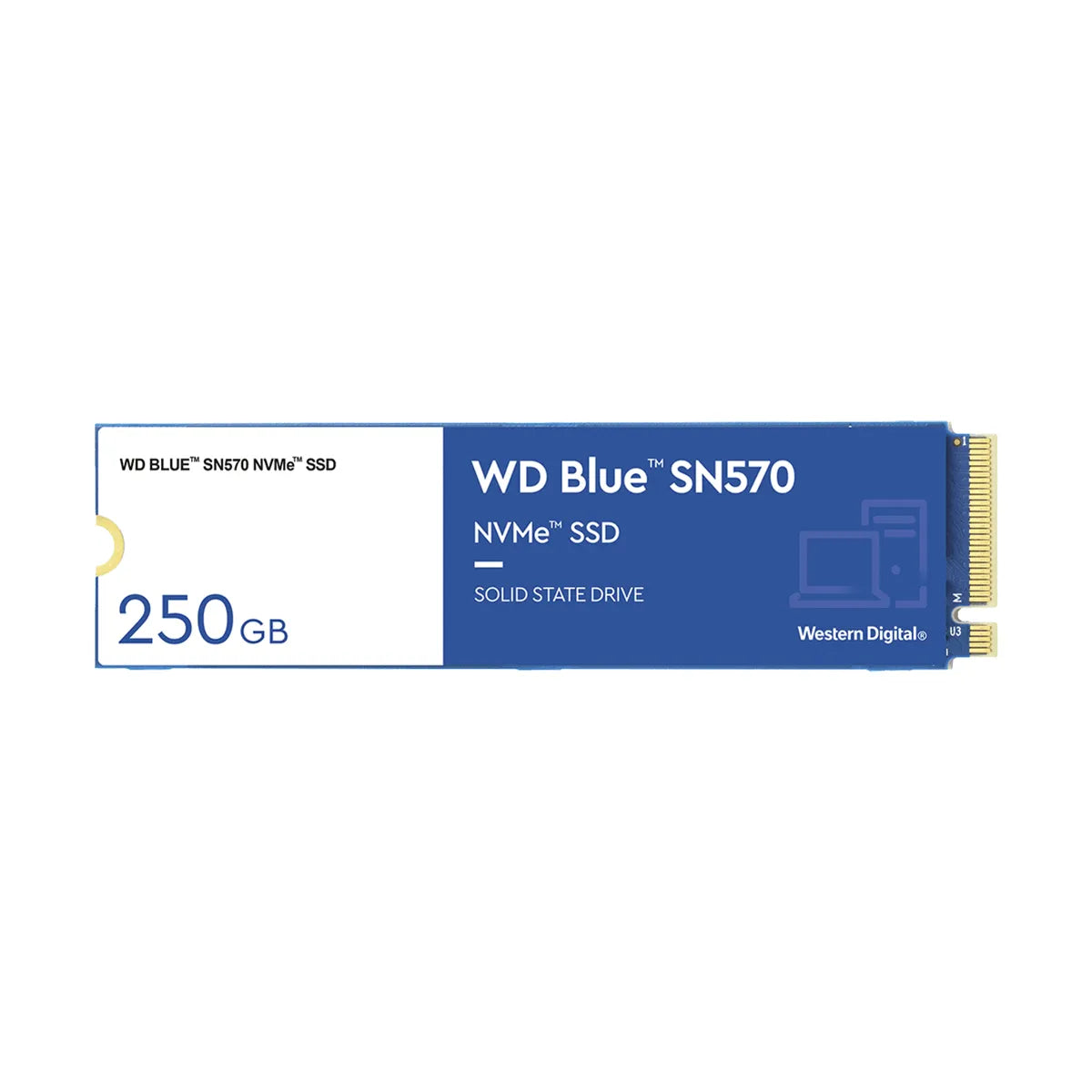 SSD WESTERN DIGITAL 250GB M.2 2280 NVME SN570 BLUE