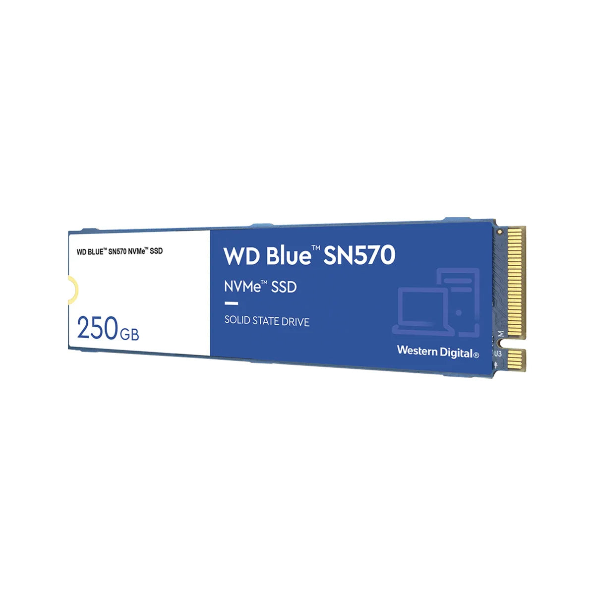 SSD WESTERN DIGITAL 250GB M.2 2280 NVME SN570 BLUE