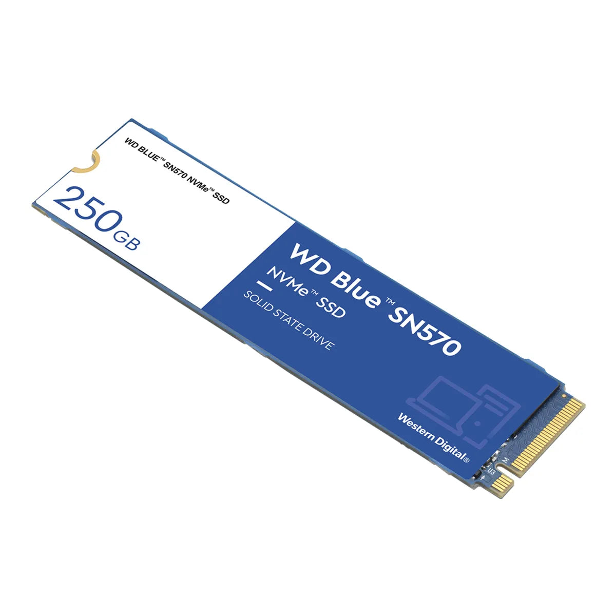 SSD WESTERN DIGITAL 250GB M.2 2280 NVME SN570 BLUE