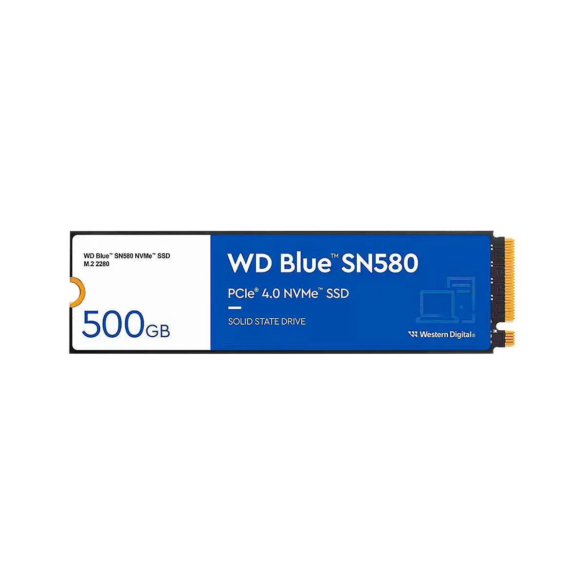 SSD WD SN580 NVMe Gen4X4 PCIe Gen. 4.0 M.2 2280 hasta 4000MB-s Blue