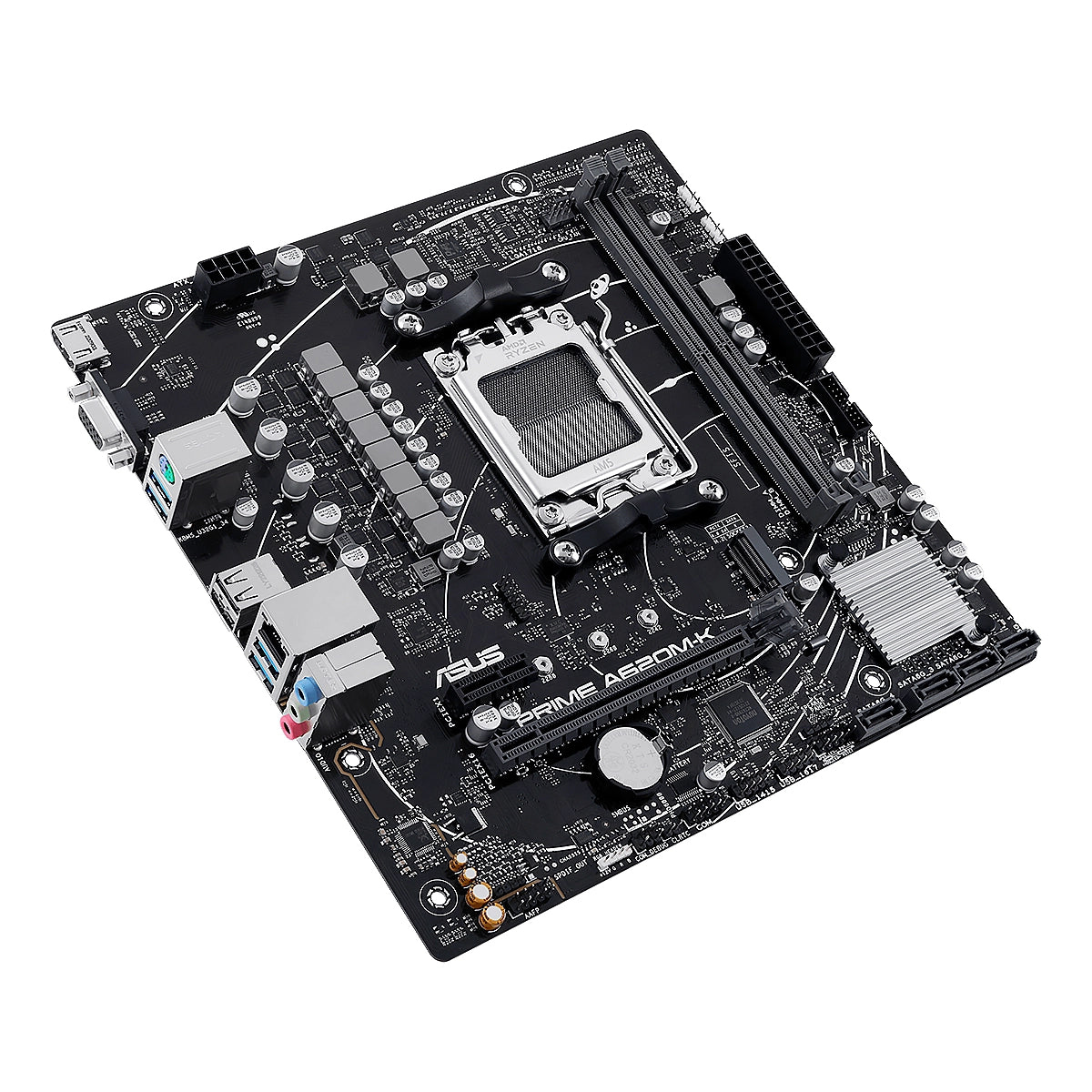 MBO ASUS PRIME A620M-K AMD AM5 RYZEN 7000 2XDDR5-5200 VGA HDMI M.2 6USB PCIE4.0 MICRO-ATX