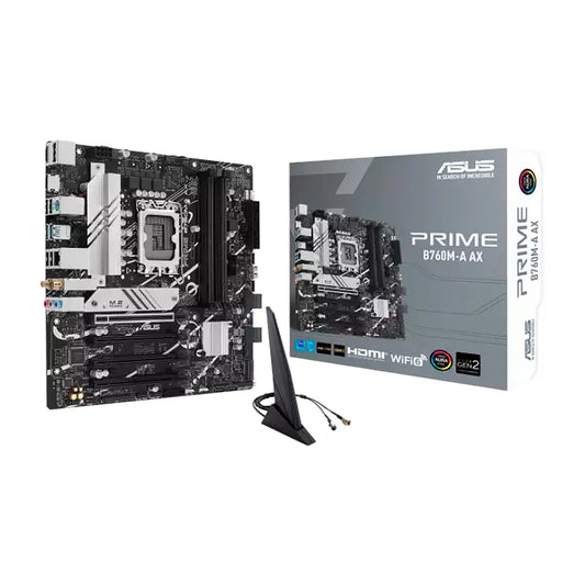 MBO ASUS PRIME B760M-A AX 13VA LGA-1700 4XDDR5-7200 WIFI BT HDMI DP M.2 USB3.2 PCIE4.0 MATX