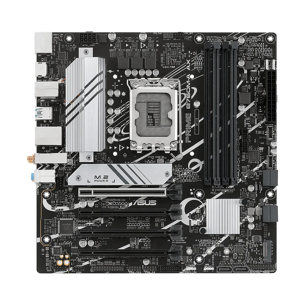 MBO ASUS PRIME B760M-A AX 13VA LGA-1700 4XDDR5-7200 WIFI BT HDMI DP M.2 USB3.2 PCIE4.0 MATX