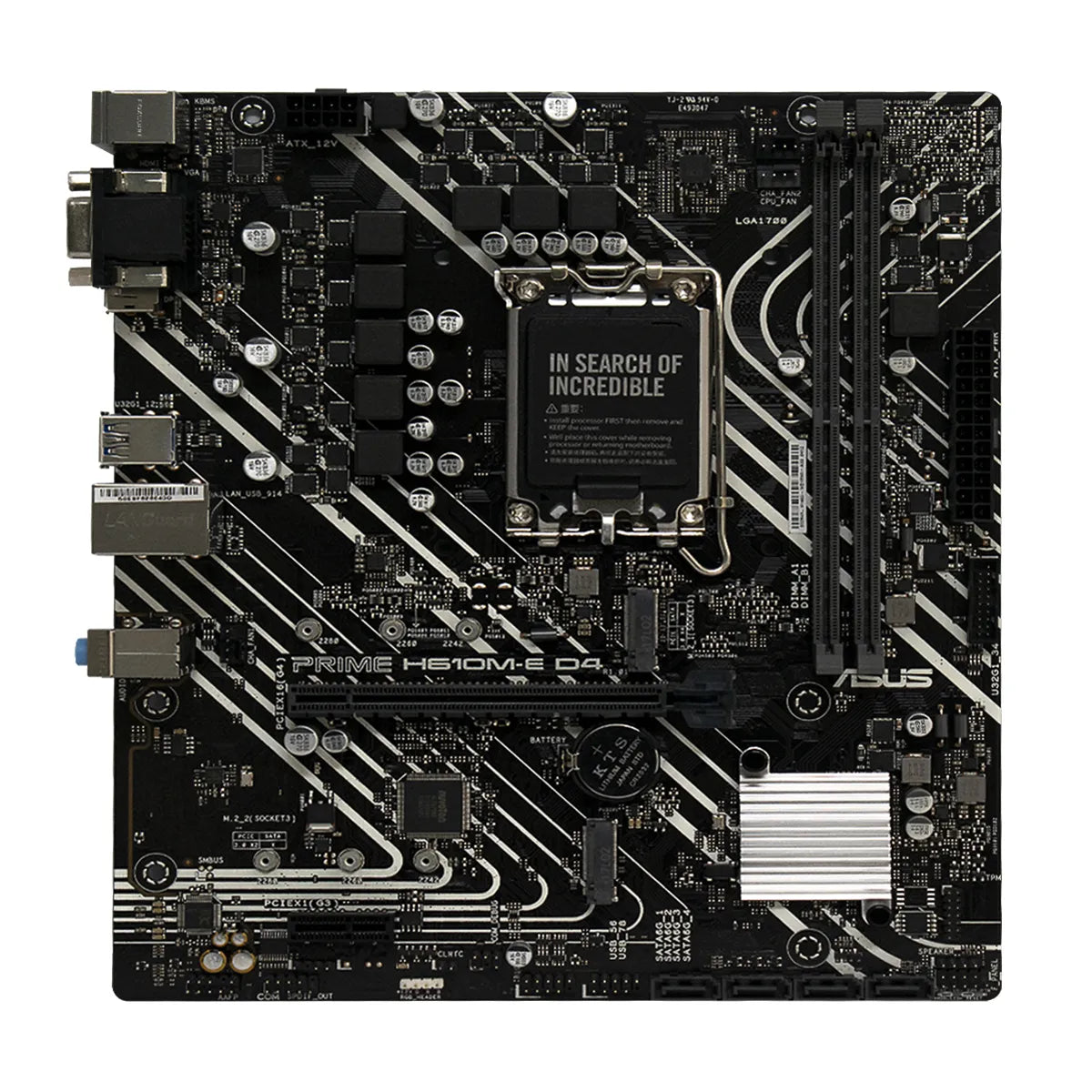 MBO ASUS PRIME H610M-E D4 12VA LGA1700 DDR4-5333 HDMI DP M.2 USB3.2 PCIE5.0 MATX