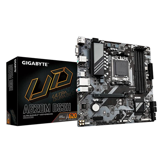 MBO GIGABYTE A620M DS3H AMD AM5 RYZEN 7000 4DDR5-5200 DP 2HDMI D-SUB M.2 PCIE-4.0 MICROATX