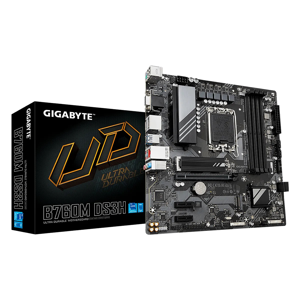 MBO GIGABYTE B760M DS3H 13VA LGA1700 DDR5 D-SUB 2DP HDMI M.2 USB3.2 PCIE4.0 MATX