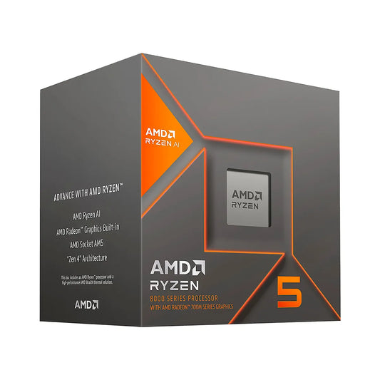 Proc. AMD Ryzen 5 8600G AM5 5.0GHZ 6Core 12Hilos Cache 22MB 65W without Thermal Solution